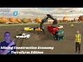 Cration carrire tp avec engins tp  farming simulator 22  mining construction economy  1