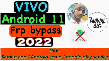 Vivo v20 2021 Frp Bypass Android 11 2022 || mr. awwal 007