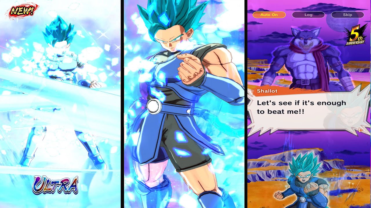 NEW SUPER SAIYAN BLUE SHALLOT TRANSFORMATION CUTSCENE & FULL GAMEPLAY 🔥!!  [Dragon Ball Legends] 