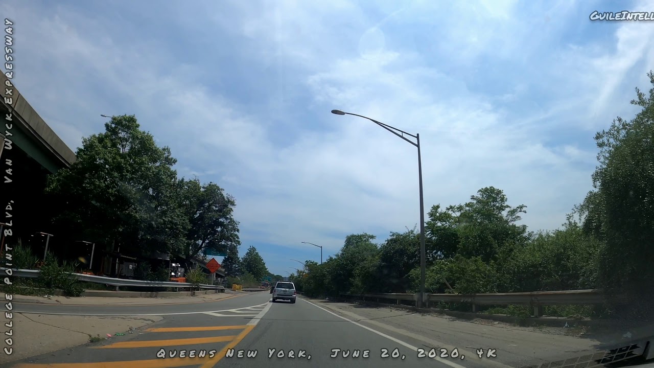 College Blvd, Van Wyck Expressway, June 20, 2020, 4K