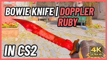 ★ CS2 Bowie Knife Doppler (Ruby) | CS2 Knife In-Game Showcase [4K]