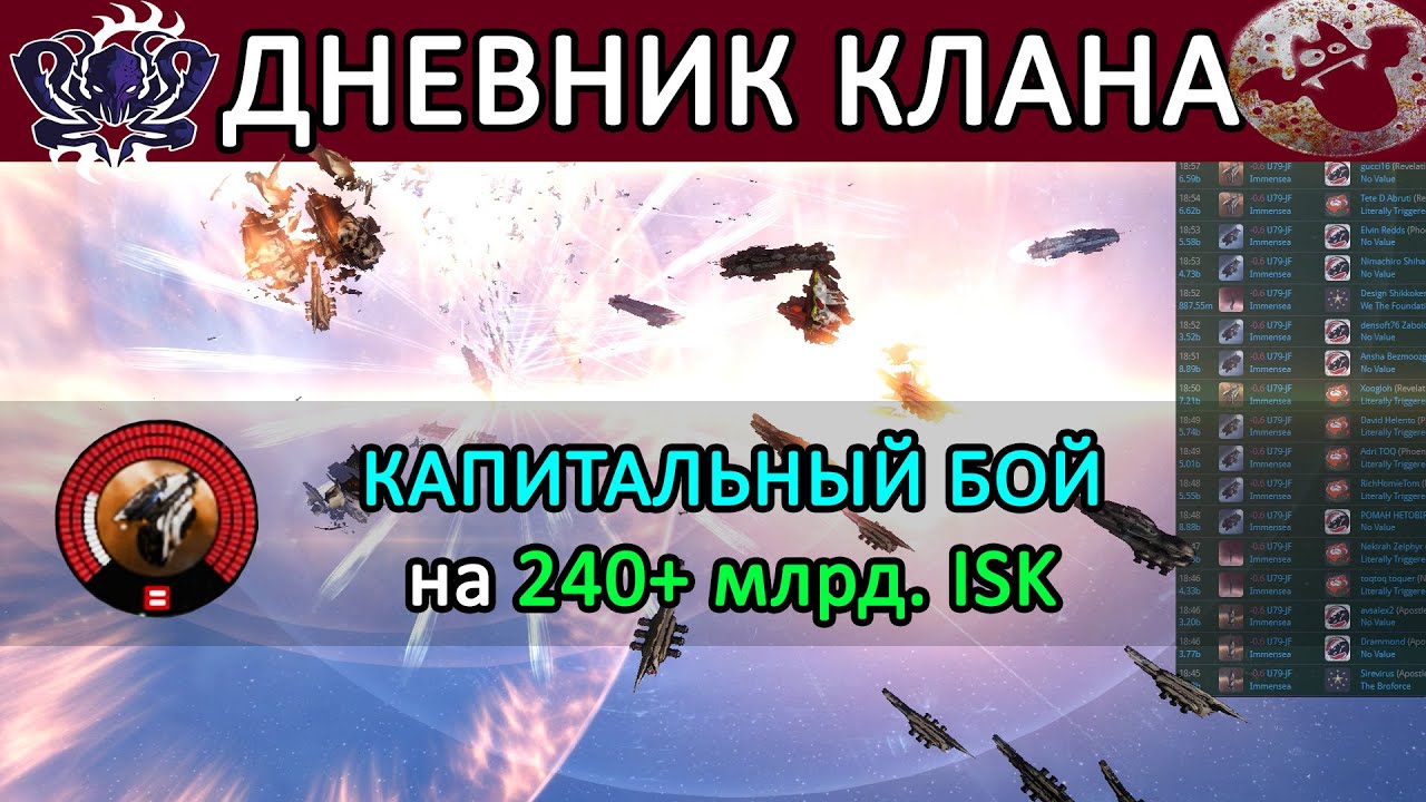 EVE ONLINE: НОВОСТИ КЛАНА: Капитальная РЕЗНЯ в U79 / Битва За Fortizar ЗЕРГОВ 