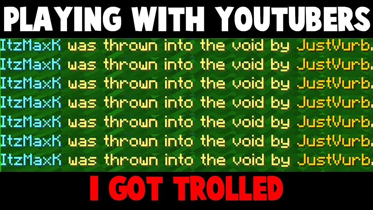 WHAT ITS LIKE PLAYING WITH YOUTUBERS (JustVurb)