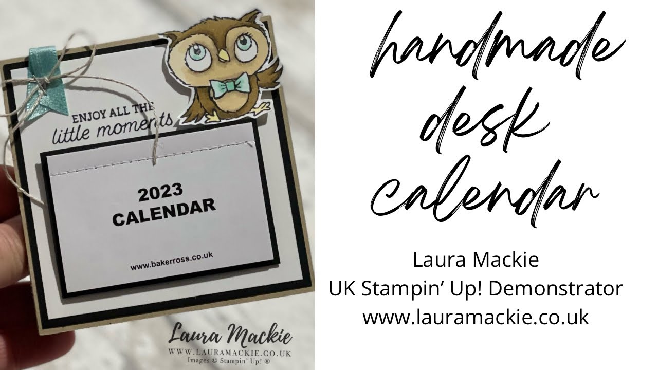 Handmade desk calendar YouTube