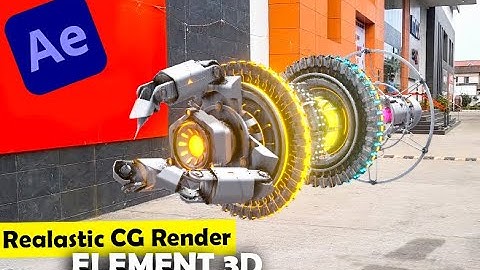 Element 3d realistic render | After Effect Tutorial | BFX Factory