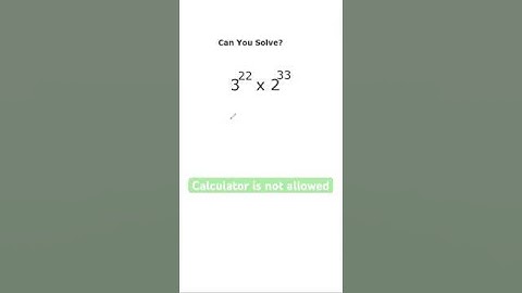 Tricky Exponential Math Problem #shorts #mathematics #maths