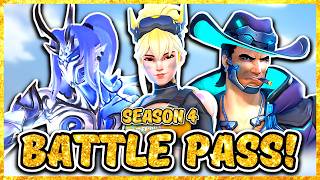 Overwatch Season 4 REWORKED BATTLE PASS Skins & Items