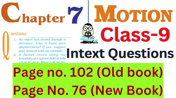 Intext questions Chapter 7 Motion Class 9 Science NCERT Page No 76