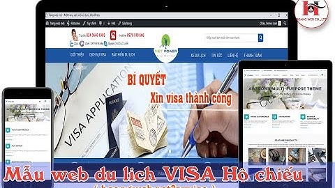 Tải Theme WordPress web du lịch VISA Hộ chiếu