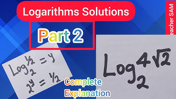 Simplified Logarithms Solutions |A Must Watch| Part 2