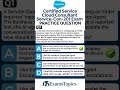 Salesforce SERVICE-CON-201 Exam Questions #itcertification #cybersecurity #netsecpro