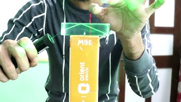 Practical For Total Internal Reflection (पूर्ण आंतरिक परावर्तन ) by Brajesh Kumar