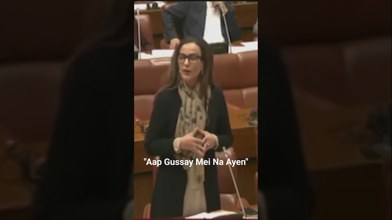 "Aap Gussay Mein Na Ayen" Chairman Senate to Sherry Rehman During Speech | 