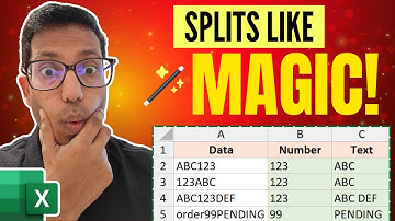 EASIEST Way (Ever) to Separate Numbers and Text in Excel
