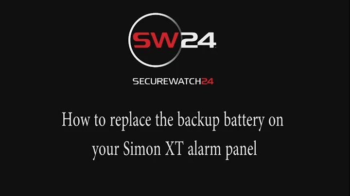 SecureWatch24, LLC - Simon XT alarm panel backup battery replacement
