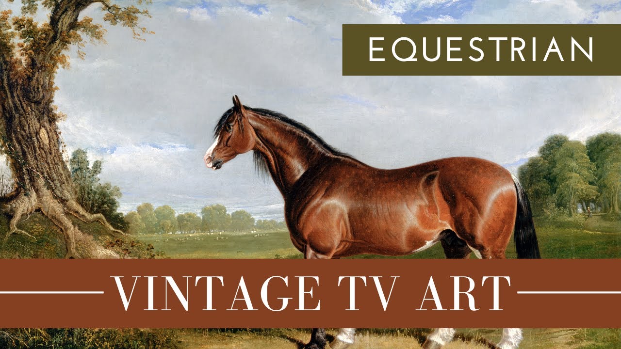 Vintage TV Art | Equestrian Art | Turn Your TV into Artwork