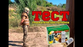 Тест травматических патронов (на чел... гноме)