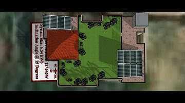 Solar Panel Layout Tutorial Video for Beginners using Google Sketchup