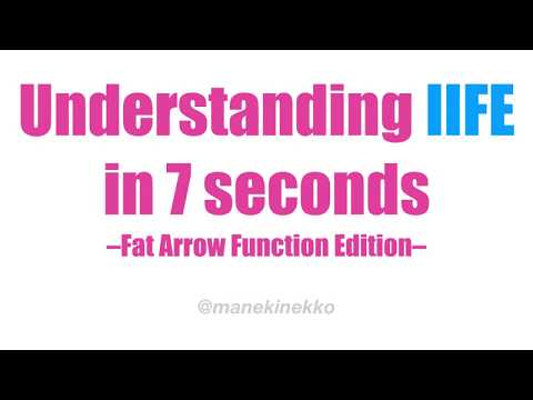 Understanding IIFE in 7 seconds