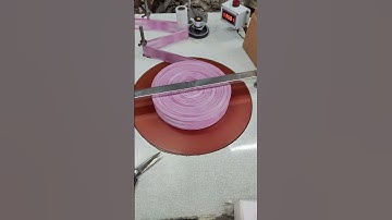 How to roll webbing?🤩WhatsApp+86 19537363387 #webbing #Garment #Custom