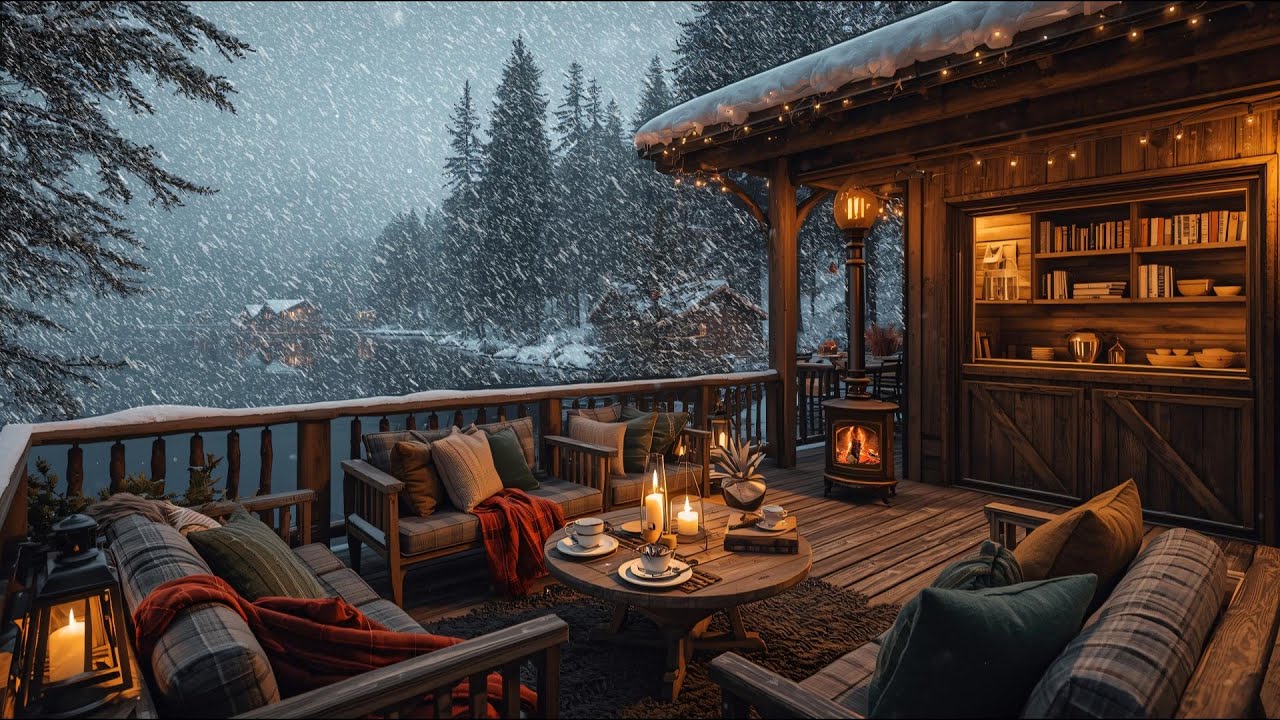 Cozy Winter Coffee Shop Jazz ❄️☕ Smooth Jazz Ambience for Relaxing, Studying & Deep Focus