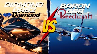 Superior Aircraft - Beechcraft Baron G58 vs Diamond DA62 by Aviation King 22,349 views 9 months ago 9 minutes, 32 seconds