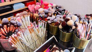 MAKEUP BRUSH DECLUTTER - 2020 | Paige Koren