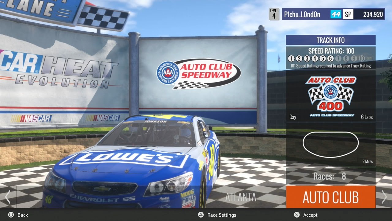 NASCAR Heat Evolution - Jimmie Johnson @ Auto Club