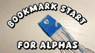 bookmark start for alpha friendship bracelets  ♡  ♡  ♡