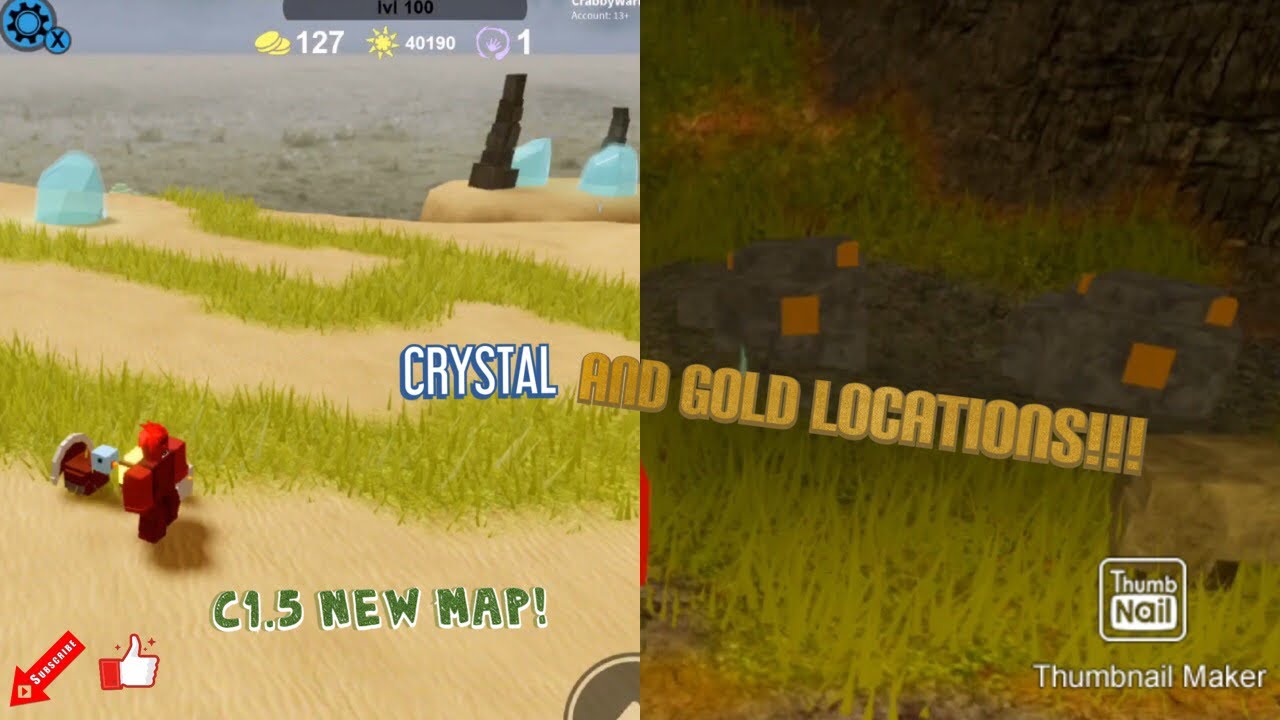 CRYSTAL AND GOLD LOCATIONS IN THE *NEW* BOOGA MAP!!! (C1.5 VERSION ...