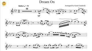 Dream On By Aerosmith (Flute Solo With Piano Accompaniment/Sheets)