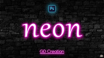 NEON TEXT Effect | Photoshop Text Effect Tutorial