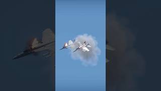 FA18 Hornet Missile Hit Eject Scene 💥🪂 #jet #sim #air #war #hit #sky #fly #dog