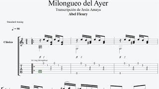 Milongueo del Ayer - Abel Fleury - Tablatura por Jesús Amaya... chords