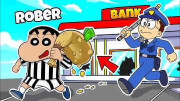 Police Nobita Arrest Robber Shinchan 😱😱 | Shinchan And Nobita Game | Funny Game |