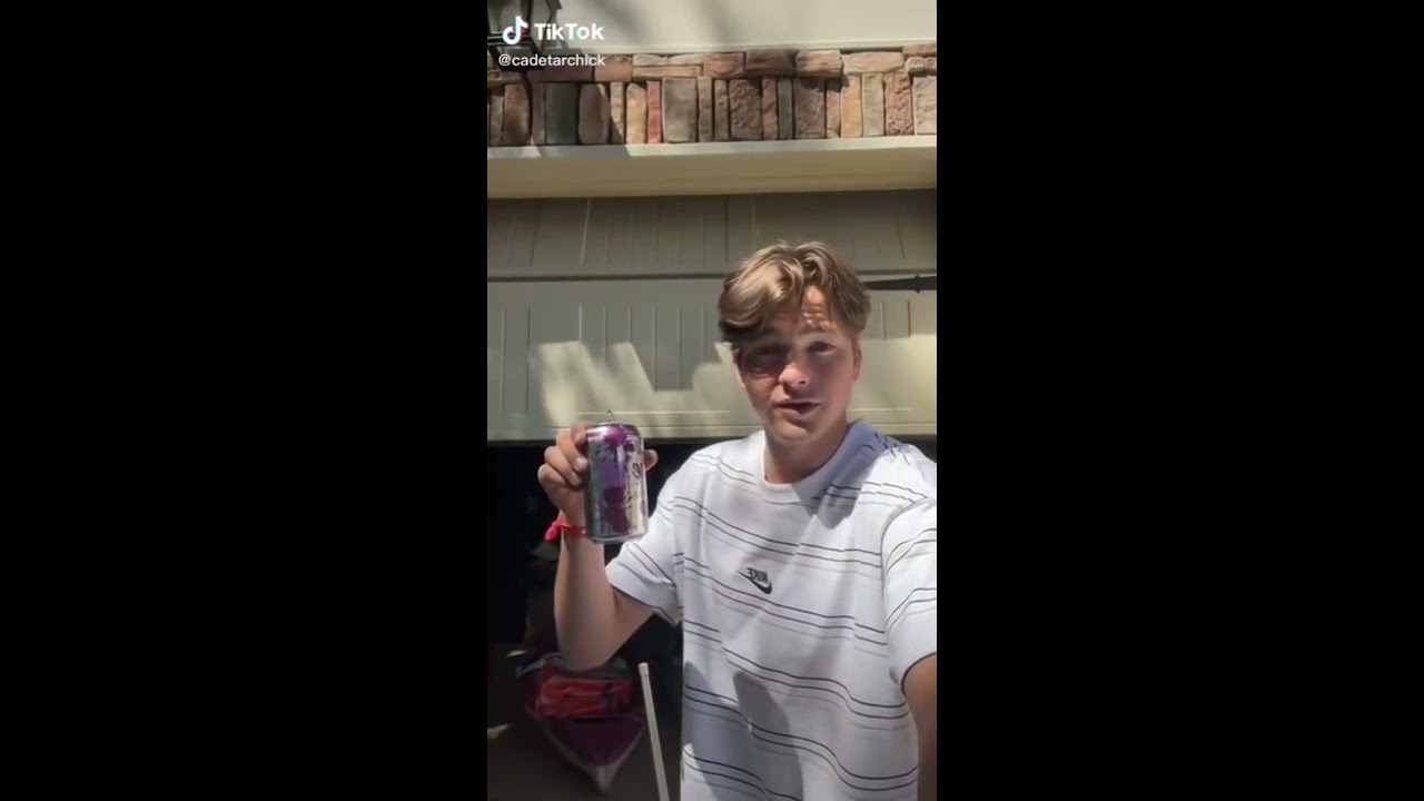 Can He Chug A Sparkling Water And Not Burp TikTok