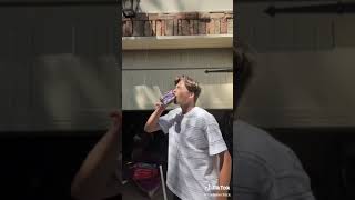 Can He Chug A Sparkling Water And Not Burp? Tiktok