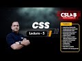 Lecture 5 CSS Web Development Tutorial in Hindi | CSLAB - SIKAR | Full Stack Web Development