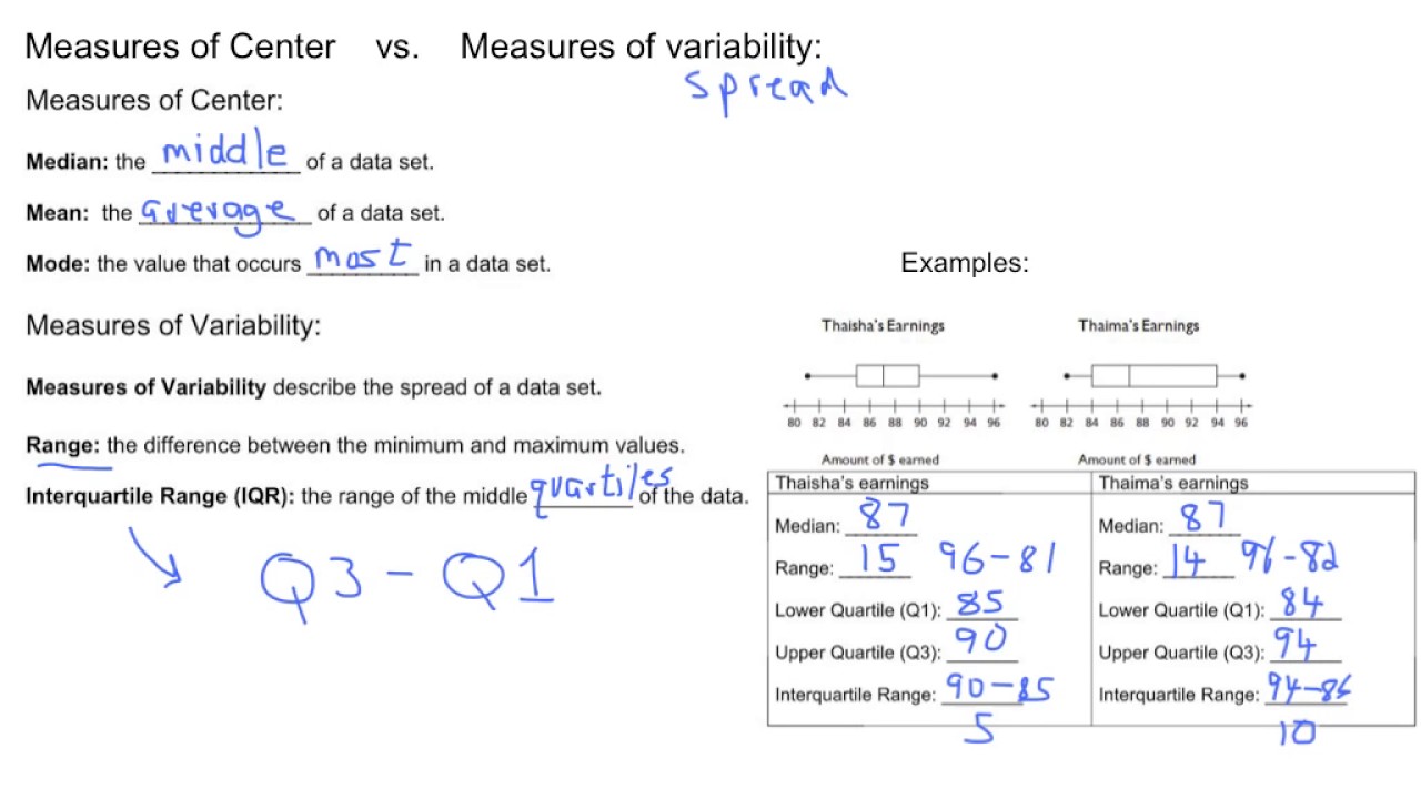 Lesson 4.6 MP4 box plots and IQR - YouTube