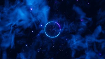 Infinite Fly Towards Neon Glow Circle thought Nebula Abstract Background Looped Video | Ultra HD 4K