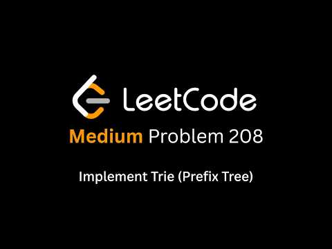 LeetCode 208  Implement Trie Prefix Tree