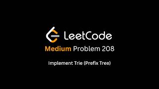 LeetCode 208  Implement Trie Prefix Tree