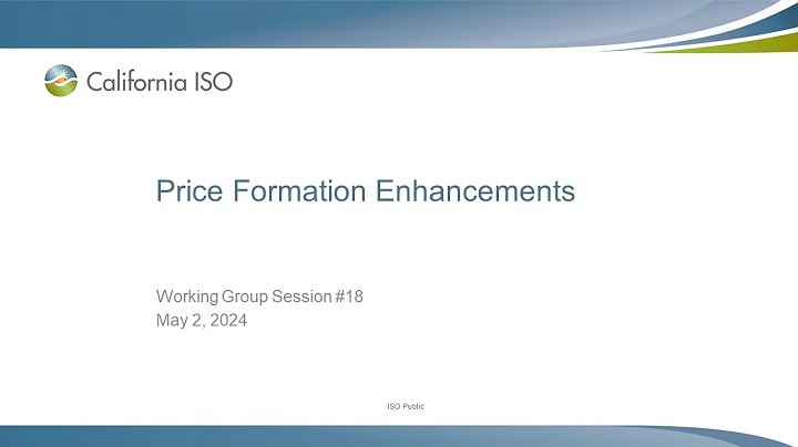 May 2, 2024 - Price Formation Enhancements Working Group