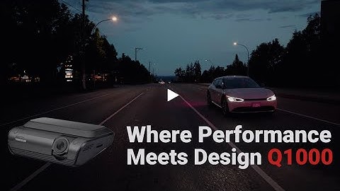 Thinkware Q1000 Dash Cam Driving Video Footage