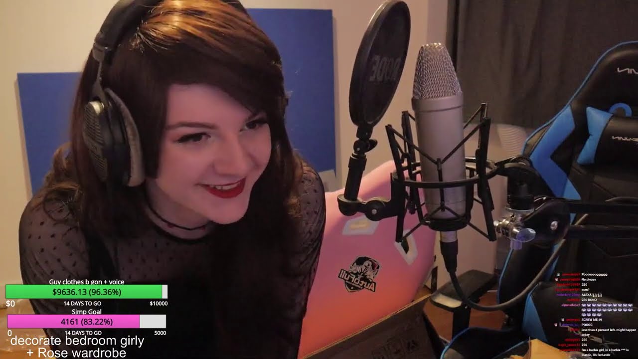 E girl f1nn5ter builds a chair while chat tries terrible pick up lines