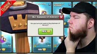 bøn Personligt ledningsfri Should you Buy Hammer of Heroes with League Medals? - Clash of Clans -  YouTube