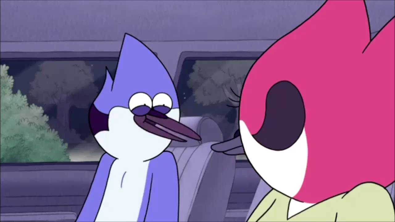 Regular Show - Mordecai and Margaret's First Kiss - YouTube