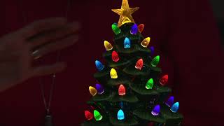 Mr. Christmas 17" Oversized Illuminated Plug In Nostalgic Tree on QVC