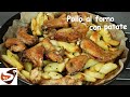 Pollo al forno con le patate - Baked chicken with potatoes