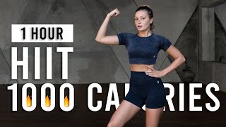 Burn 1000 Calories With This 1 Hour Cardio Hiit Workout | Full Body Hiit  For Weight Loss - Youtube